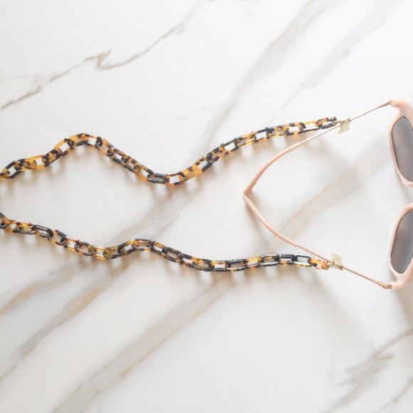 Brown Tortoise Shell Sunglasses Chain main image 4